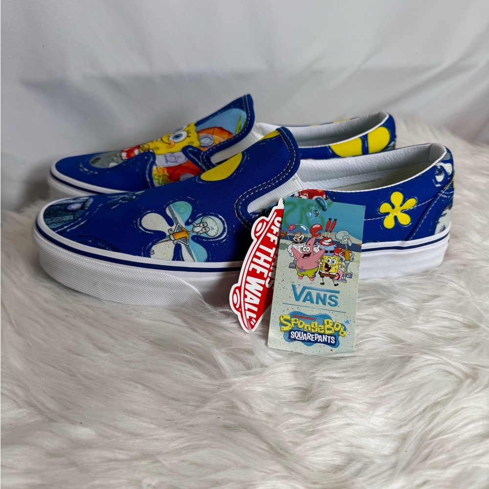 SpongeBob SquarePants x Classic Slip-On 'AlohaBob' New In Box - Picture 3 of 8